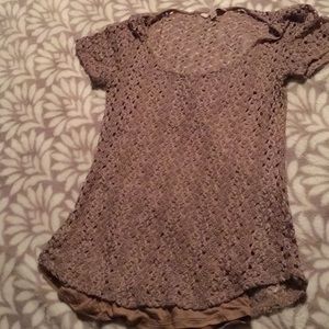 5/$15 Lace short sleeve top